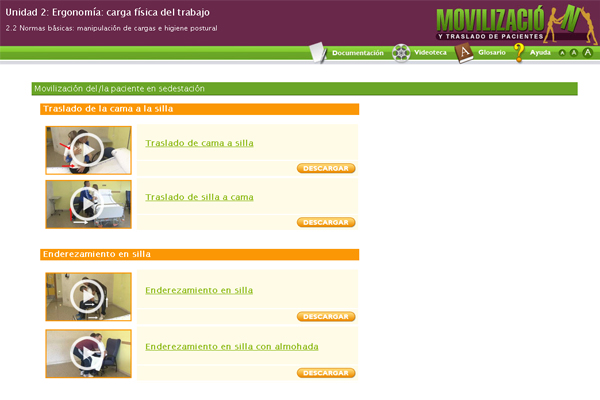 Movilización y traslado de enfermos